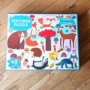 Multi-Textured Land Animal Puzzle, 48 pieces